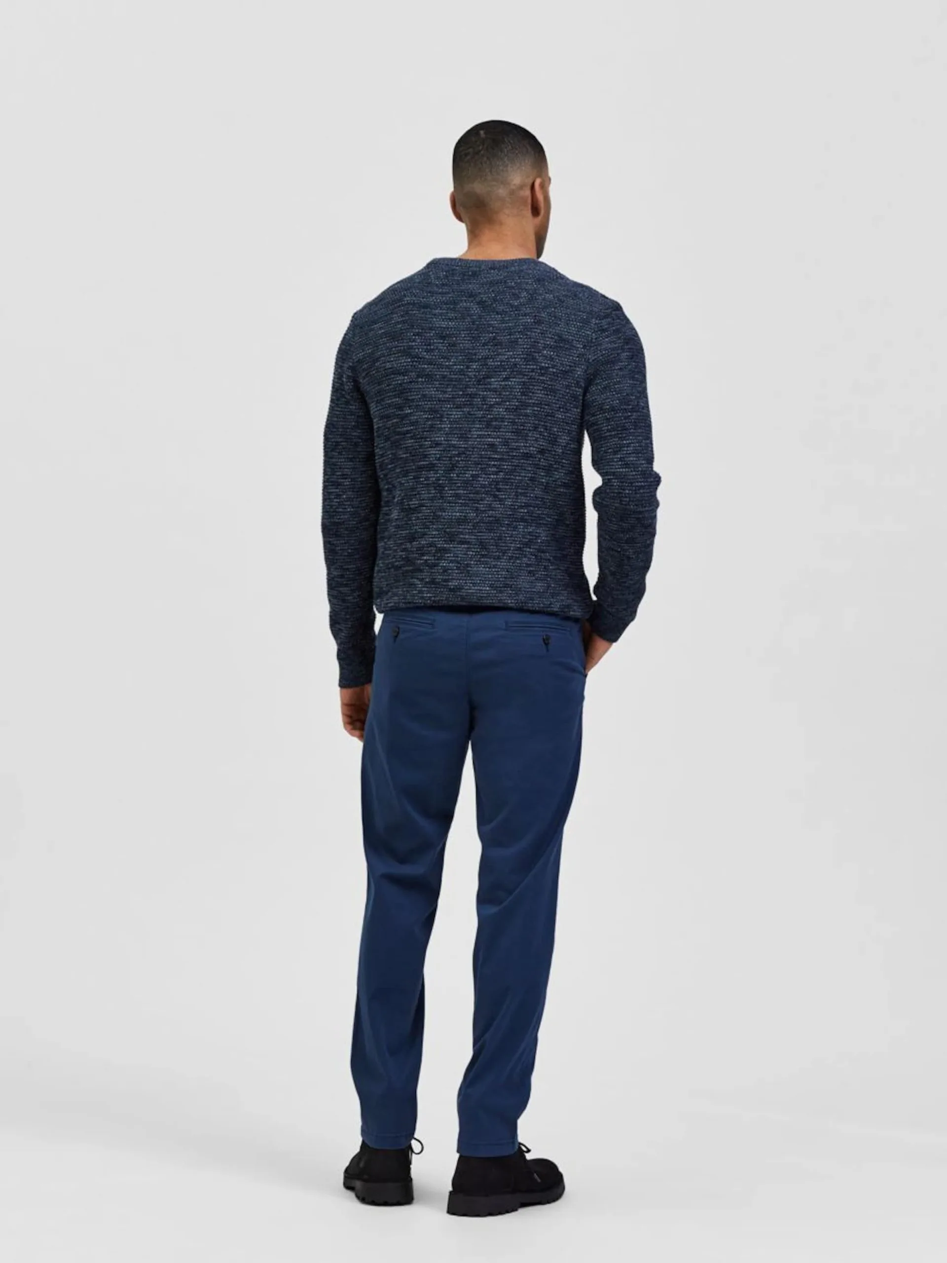 Selected Homme Chinos Slimfit Chino Miles Heren Marine 5 Selected Homme Chinos Slimfit Chino Miles Heren Marine - Afbeelding 3