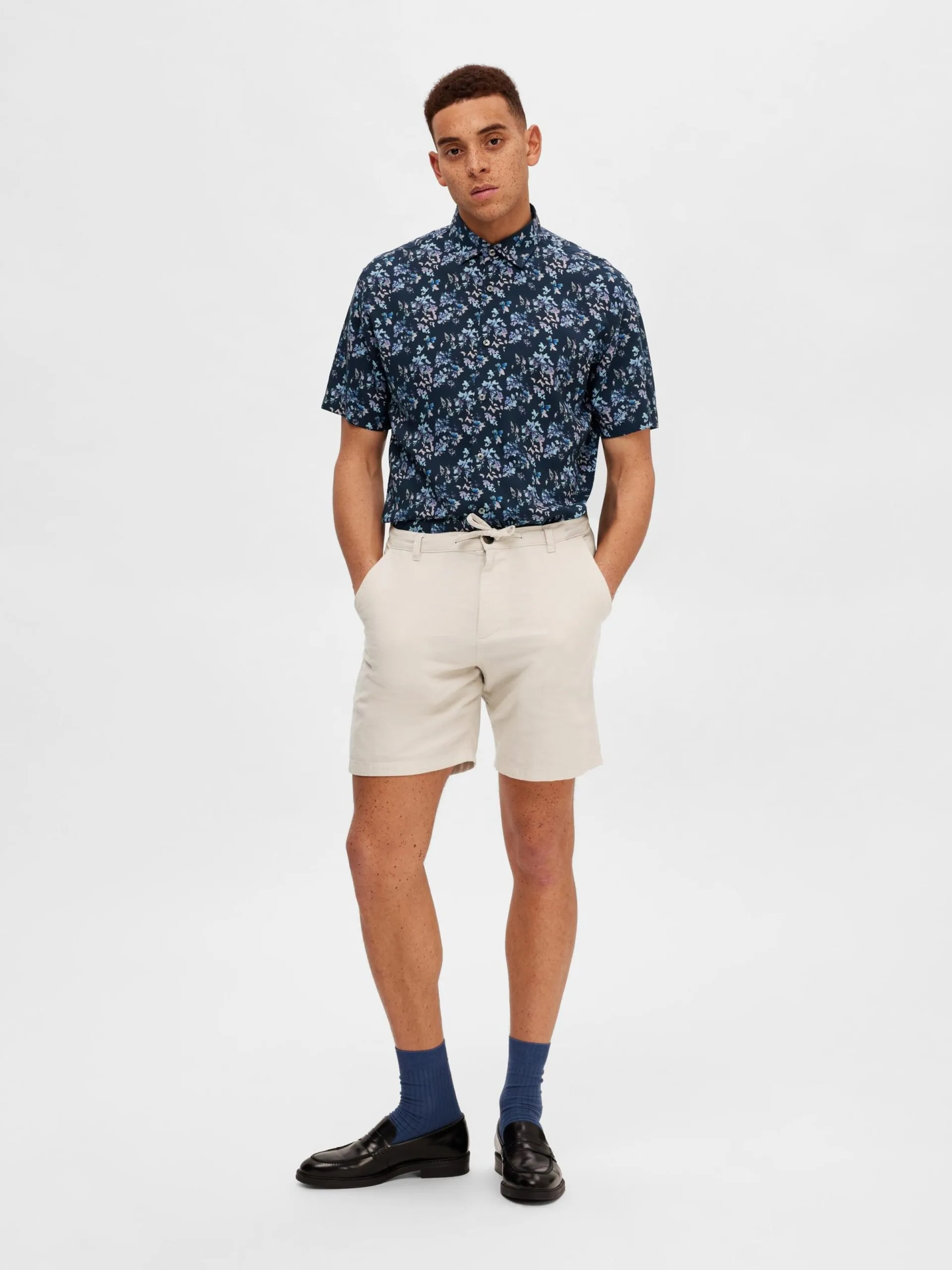 Selected Homme Shorts Regular Broek Brody Heren Beige 7 Selected Homme Shorts Regular Broek Brody Heren Beige - Afbeelding 5