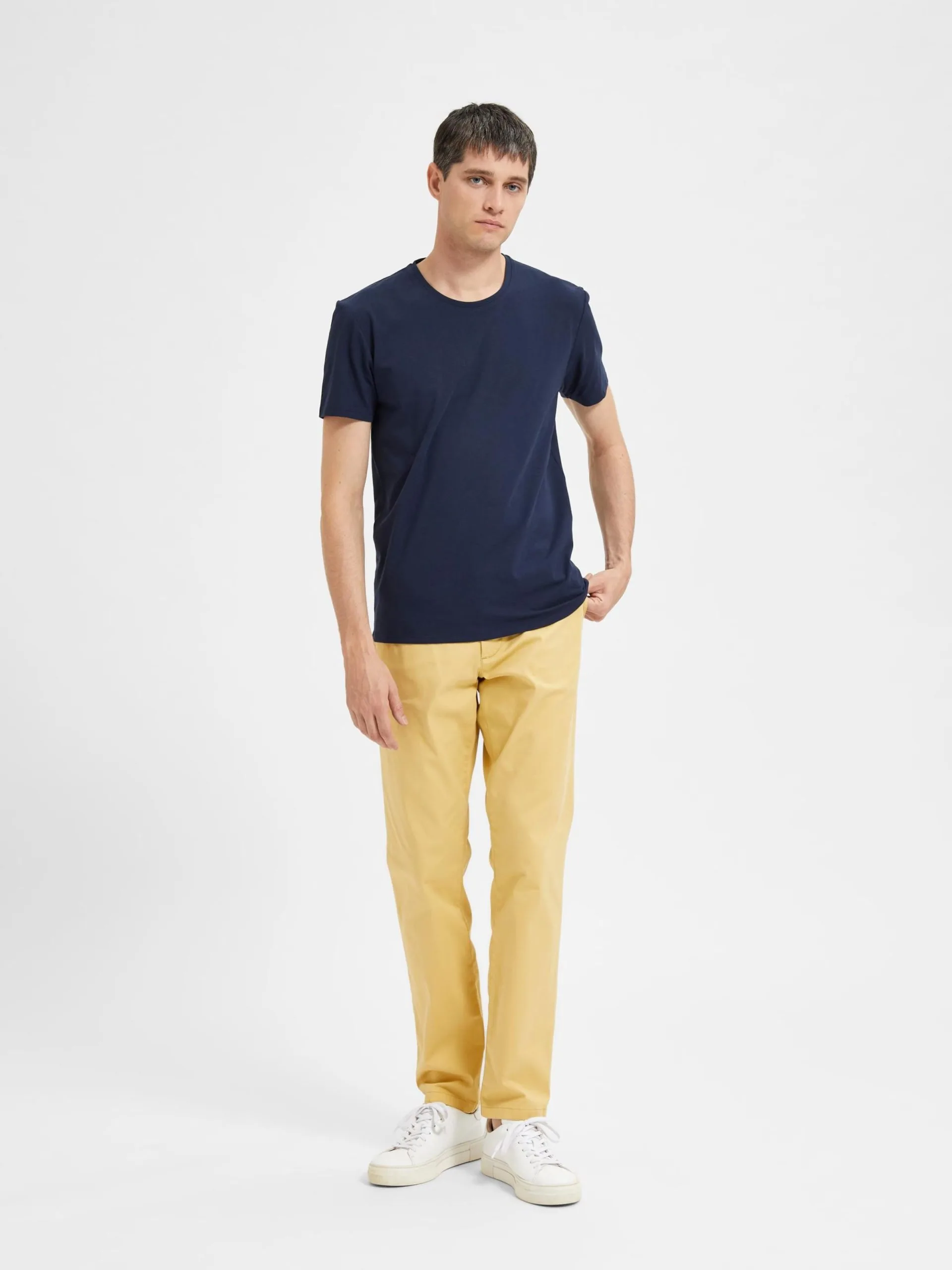 Selected Homme T-shirts Shirt Ael Heren Navy 6 Selected Homme T-shirts Shirt Ael Heren Navy - Afbeelding 4