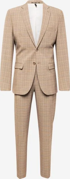 Selected Homme Pakken & Kostuums Regular Pak LIAM Heren Chocoladebruin