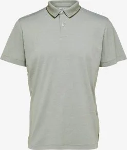 Selected Homme Polos Shirt Leroy Heren Kaki