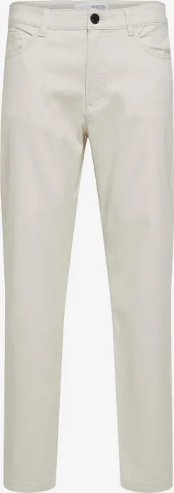 Selected Homme Pantalons Regular Broek Heren Lichtgrijs