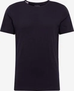 Selected Homme T-shirts Shirt Morgan Heren Zwart