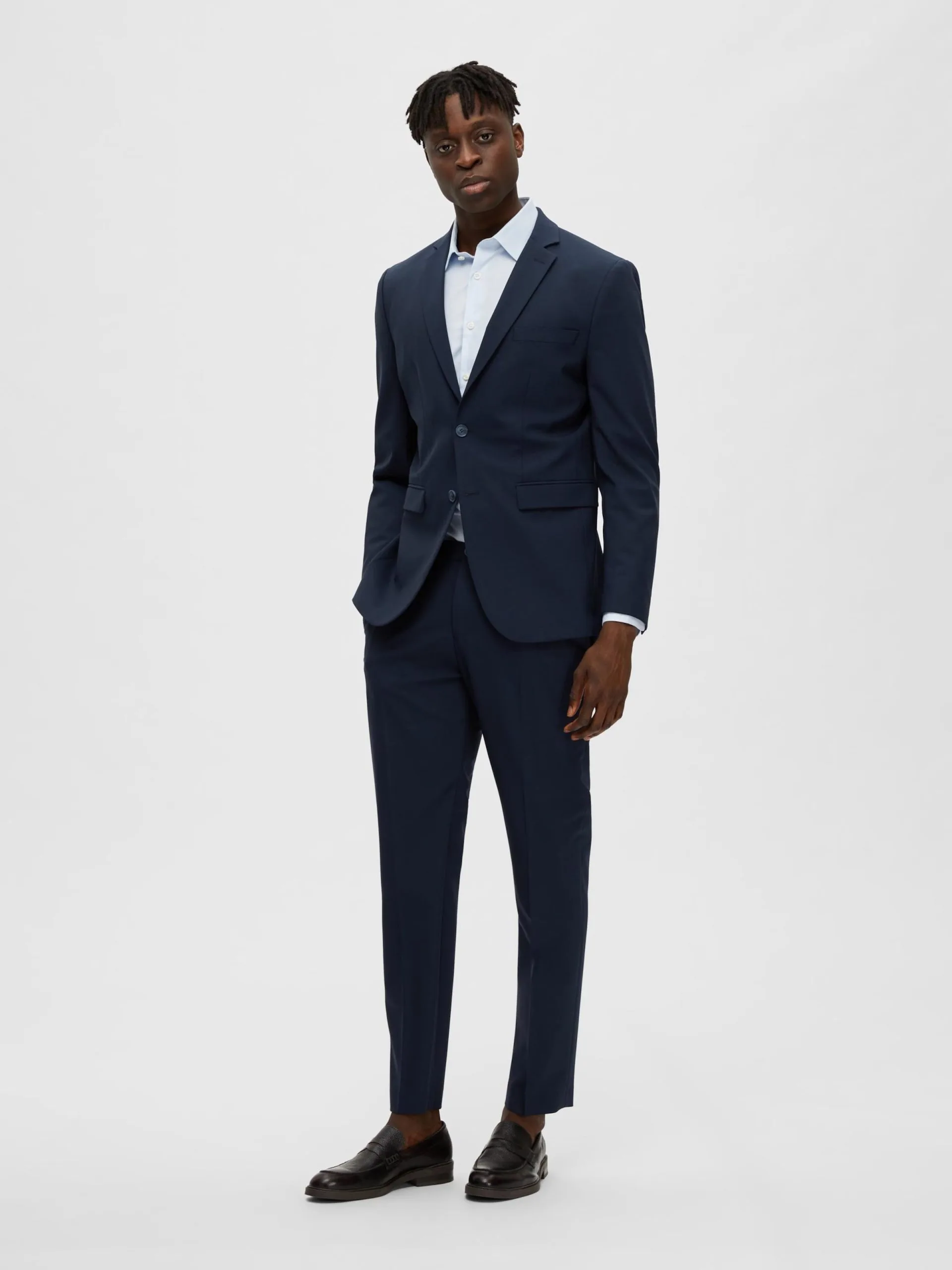Selected Homme Blazers Slim Fit Colbert Elon Heren Navy 6 Selected Homme Blazers Slim Fit Colbert Elon Heren Navy - Afbeelding 4