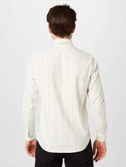 Selected Homme Casual Overhemden Regular Fit Overhemd RICK Heren Grijs / Wit -Selected Homme Groot Warenhuis 417a8aec782d5e0aced9270b66b50b26