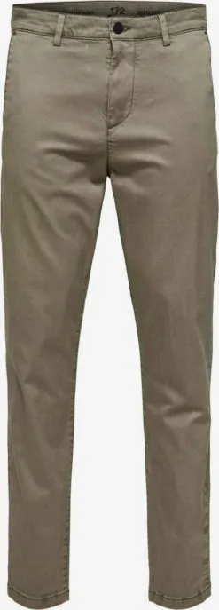 Selected Homme Pantalons Tapered Broek RONAN Heren Kaki