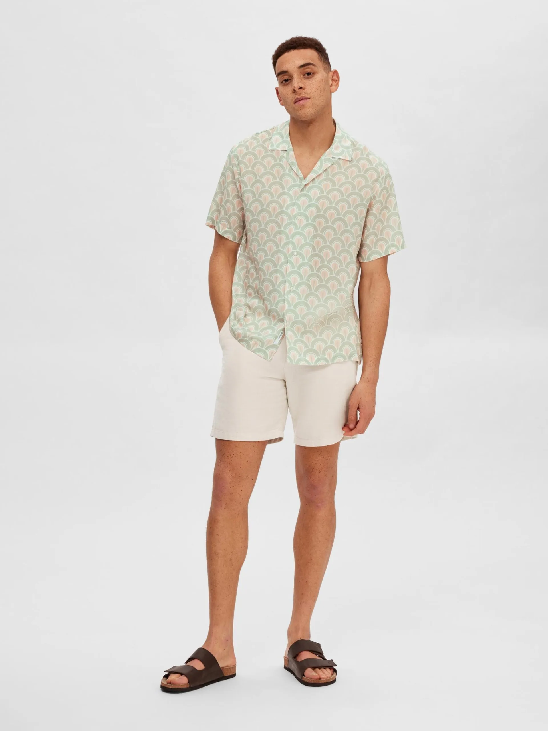 Selected Homme Casual Overhemden Regular Fit Overhemd Lee Heren Nude 6 Selected Homme Casual Overhemden Regular Fit Overhemd Lee Heren Nude - Afbeelding 4