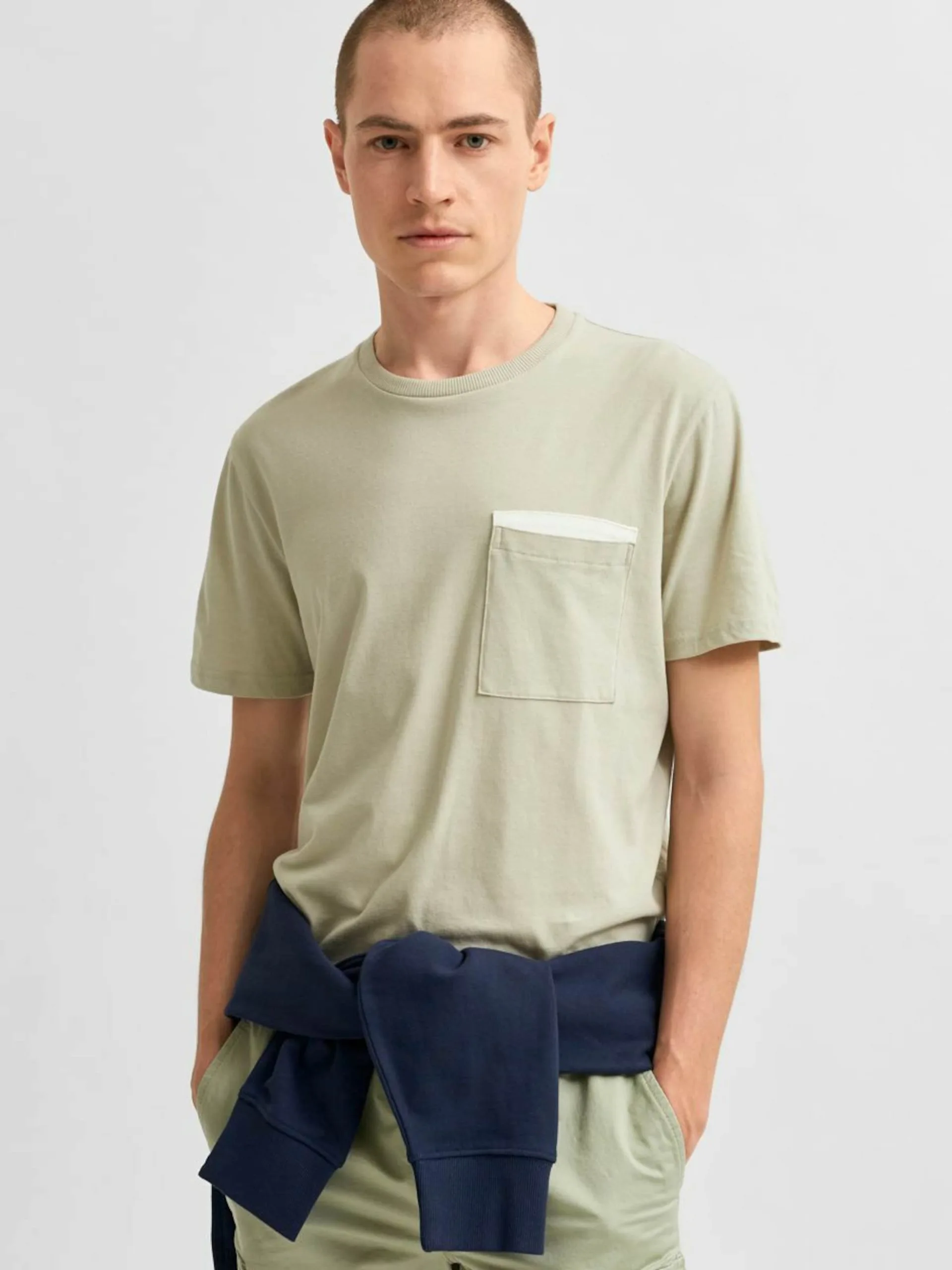 Selected Homme T-shirts Shirt Heren Lichtgroen 7 Selected Homme T-shirts Shirt Heren Lichtgroen - Afbeelding 5