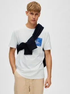 Selected Homme T-shirts Shirt Corey Heren Wit -Selected Homme Groot Warenhuis 4870f7077fd6ebf348d9a00fe91a4318