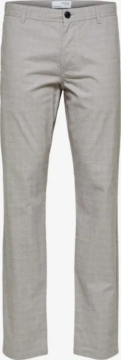 Selected Homme Chinos Regular Chino Heren Lichtgrijs