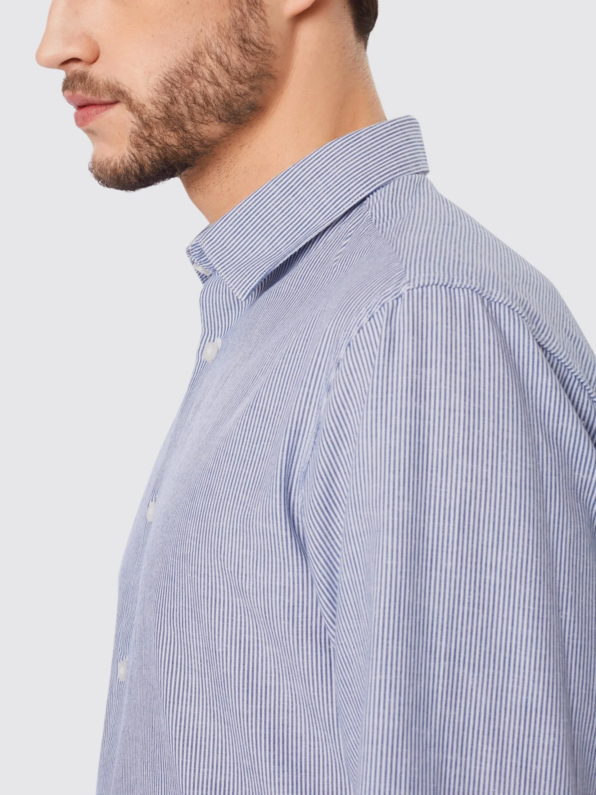 Selected Homme Zakelijke Overhemden Slim Fit Zakelijk Overhemd Heren Blauw 7 Selected Homme Zakelijke Overhemden Slim Fit Zakelijk Overhemd Heren Blauw - Afbeelding 5