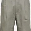 Selected Homme Chino Shorts Regular Bandplooibroek JONES Heren Taupe