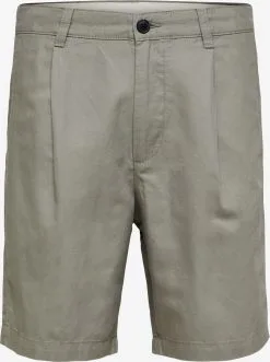 Selected Homme Chino Shorts Regular Bandplooibroek JONES Heren Taupe