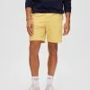 Selected Homme Chino Shorts Regular Chino Heren Geel