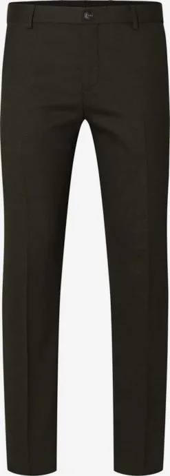 Selected Homme Pantalons Slimfit Broek Heren Donkergroen