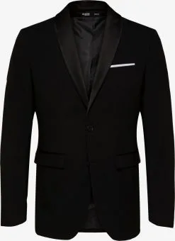 Selected Homme Colberts Slim Fit Business-colbert Mylo Logan Heren Zwart