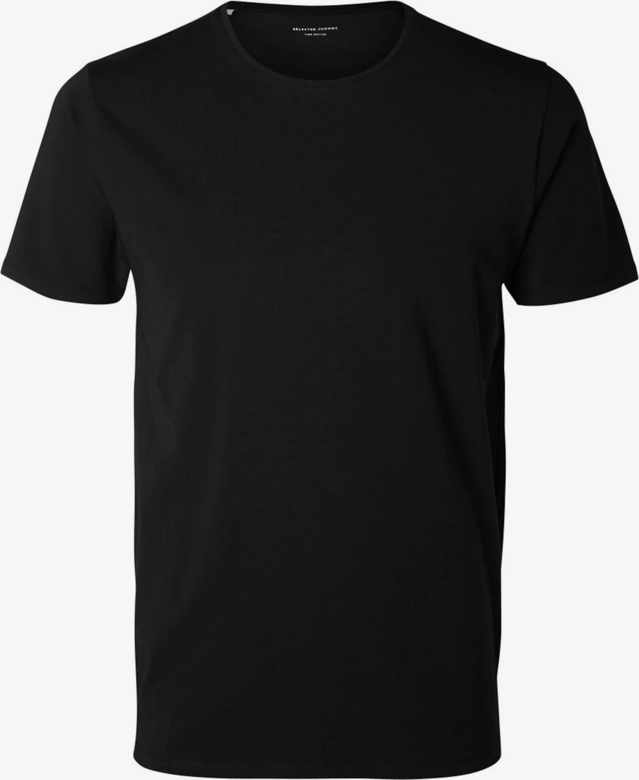 Selected Homme T-shirts Shirt Heren Zwart 3 Selected Homme T-shirts Shirt Heren Zwart