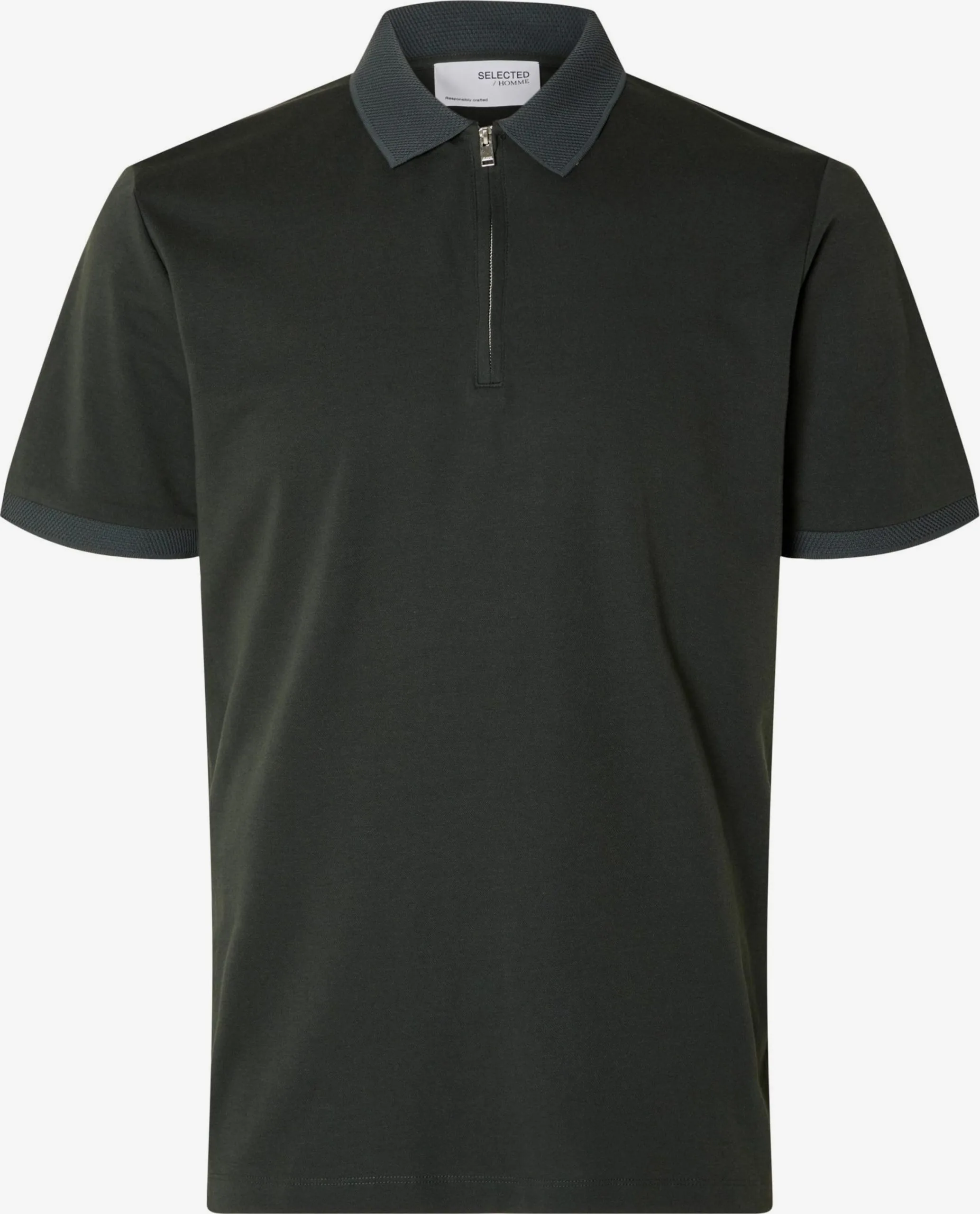 Selected Homme Polos Shirt Fave Heren Donkergroen 3 Selected Homme Polos Shirt Fave Heren Donkergroen