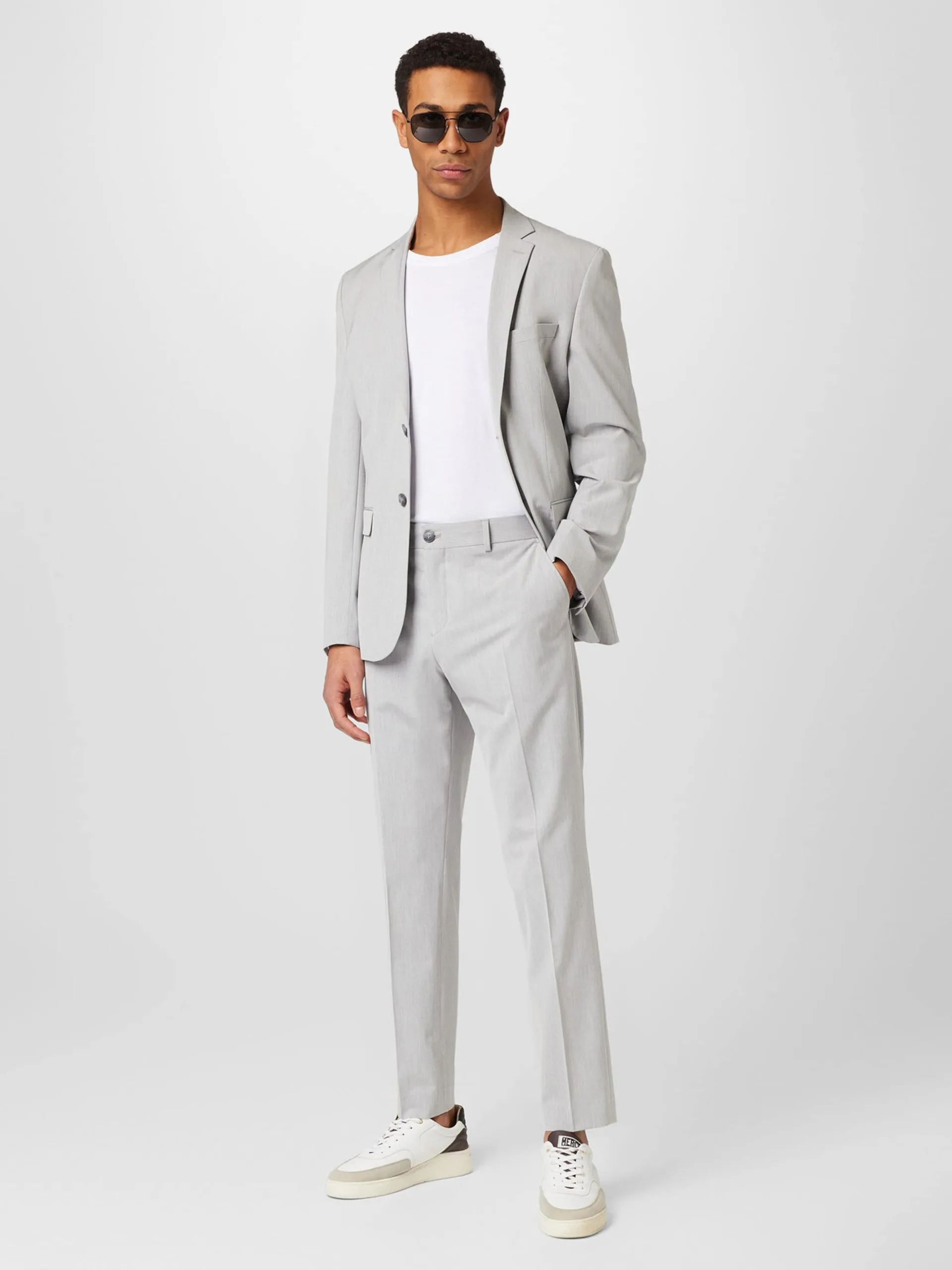 Selected Homme Pakken & Kostuums Slimfit Pak LIAM Heren Lichtgrijs 9 Selected Homme Pakken & Kostuums Slimfit Pak LIAM Heren Lichtgrijs - Afbeelding 7