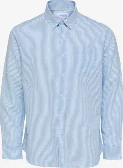 Selected Homme Casual Overhemden Regular Fit Overhemd Reil Heren Lichtblauw