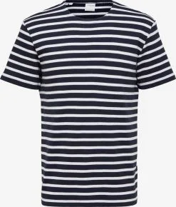 Selected Homme T-shirts Shirt Briac Heren Navy
