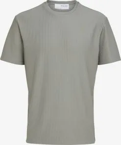 Selected Homme T-shirts Shirt Heren Rookgrijs