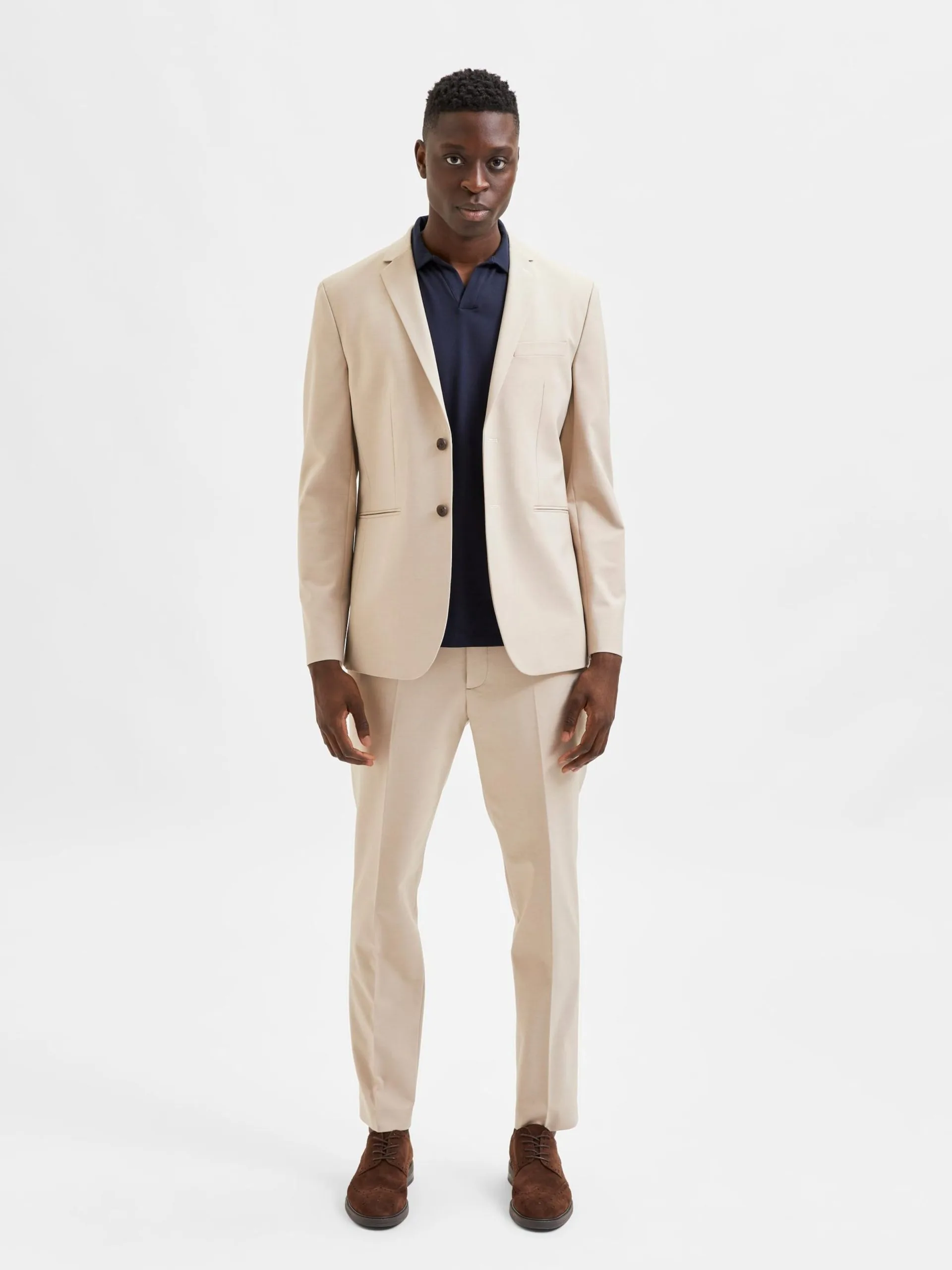 Selected Homme Blazers Regular Fit Colbert Josh Heren Sand 6 Selected Homme Blazers Regular Fit Colbert Josh Heren Sand - Afbeelding 4