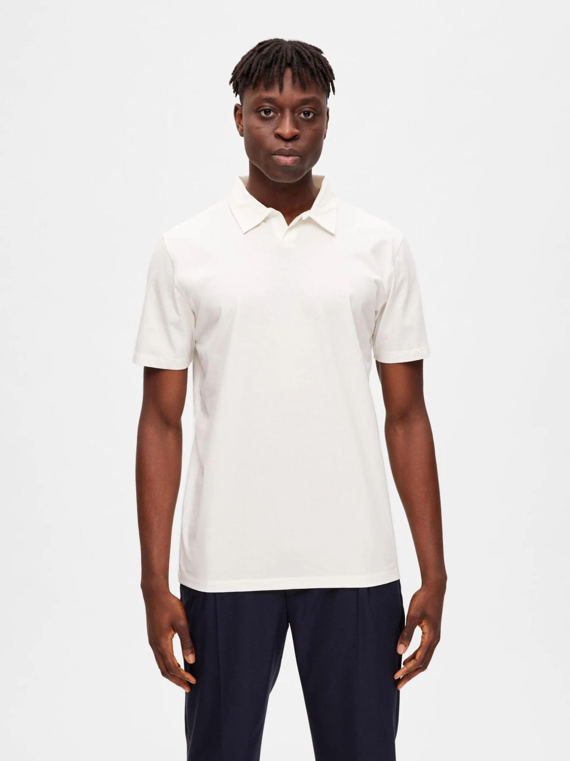 Selected Homme Polos Shirt Hector Heren Wit 4 Selected Homme Polos Shirt Hector Heren Wit - Afbeelding 2