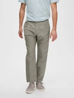 Selected Homme Pantalons Regular Bandplooibroek Jones Heren Kaki -Selected Homme Groot Warenhuis 5048fd04c8d48c81c6b7b58df99f4b34