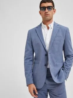 Selected Homme Colberts Slim Fit Business-colbert Josh Heren Duifblauw -Selected Homme Groot Warenhuis 50875bd9a0f0fdc44686e783098b0d63