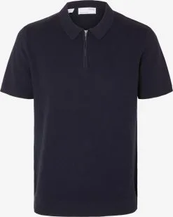 Selected Homme Polos Shirt Heren Donkerblauw