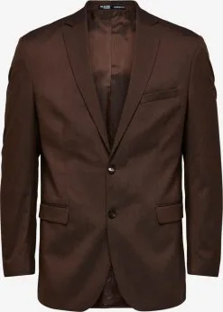 Selected Homme Blazers Comfort Fit Colbert Heren Bruin