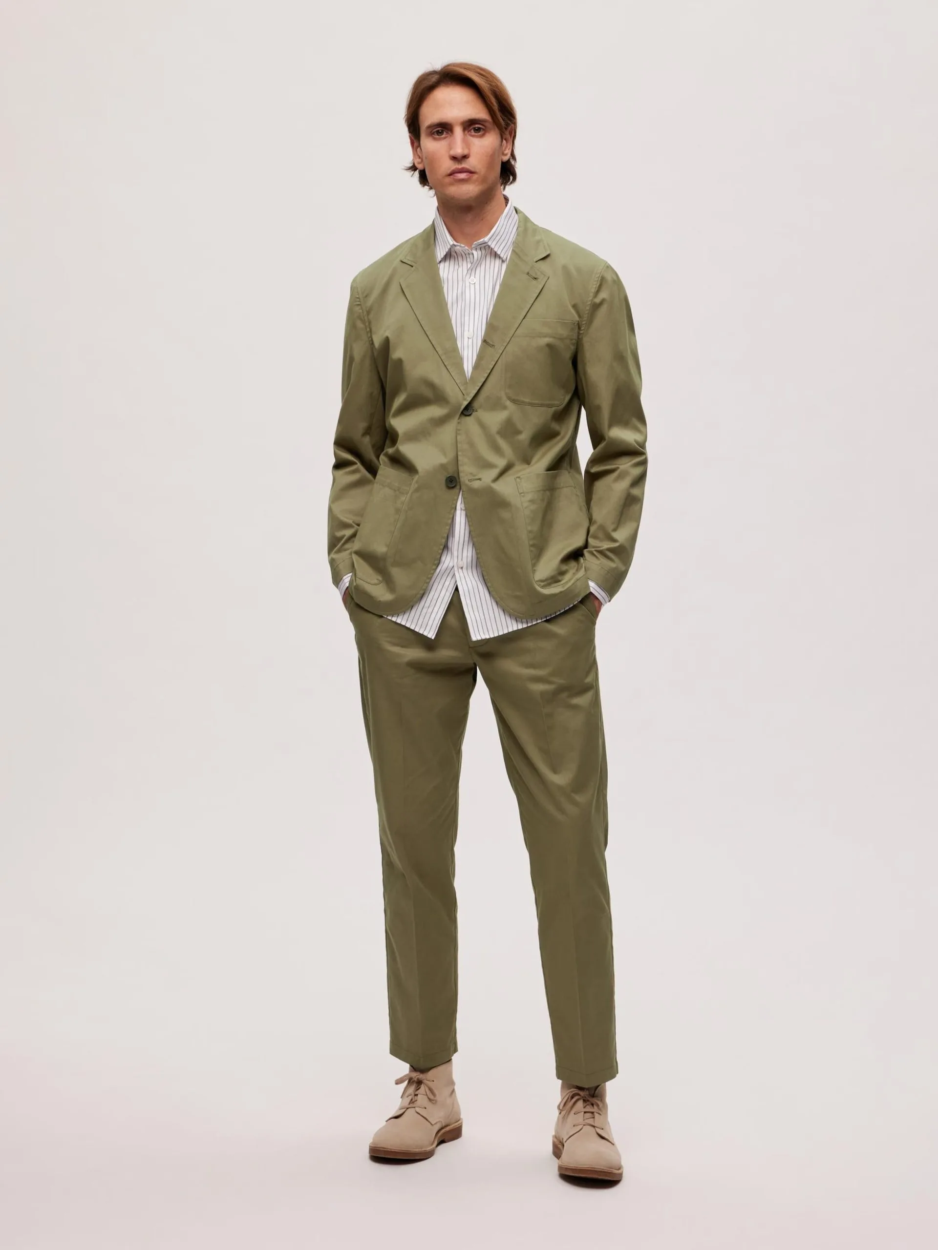 Selected Homme Blazers Regular Fit Colbert LOIK Heren Olijfgroen 6 Selected Homme Blazers Regular Fit Colbert LOIK Heren Olijfgroen - Afbeelding 4