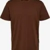 Selected Homme T-shirts Shirt Heren Bruin
