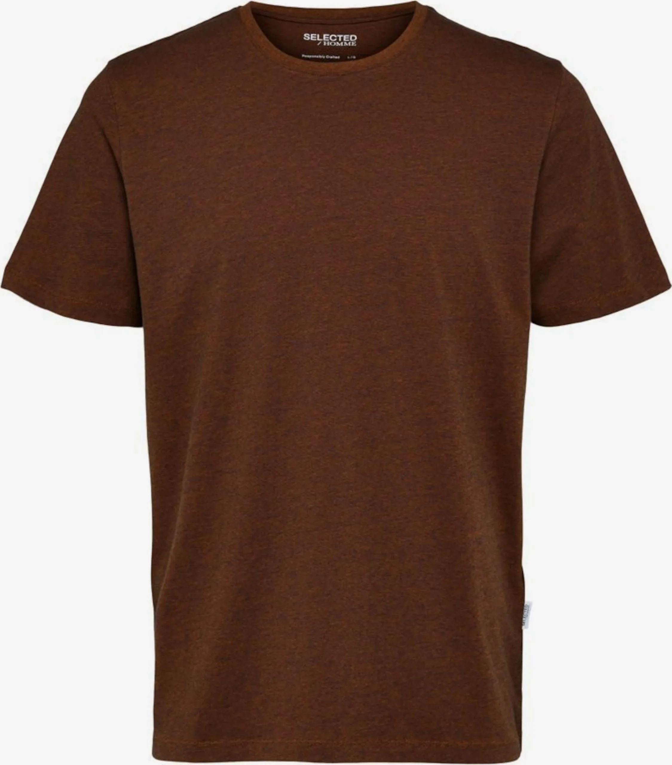 Selected Homme T-shirts Shirt Heren Bruin 3 Selected Homme T-shirts Shirt Heren Bruin