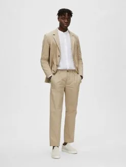 Selected Homme Pantalons Regular Bandplooibroek Loik Heren Beige -Selected Homme Groot Warenhuis 5ca0d2978eb8dadeffeaf1c1da9f1f29