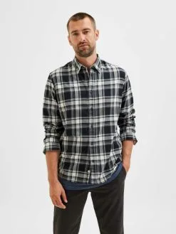 Selected Homme Geruite Overhemden Slim Fit Overhemd Heren Zwart -Selected Homme Groot Warenhuis 5d34e8df72a1a7692659b8fb43555ba3