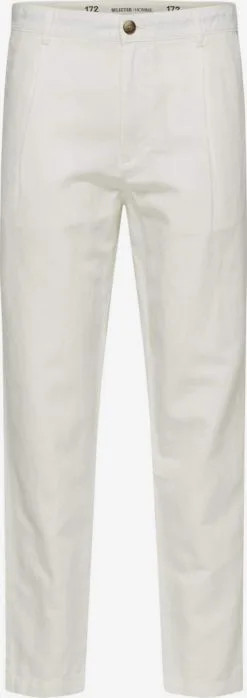 Selected Homme Chinos Regular Chino Heren Wit