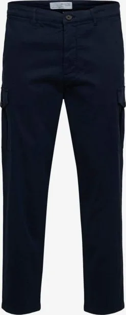 Selected Homme Cargobroeken Regular Cargobroek Heren Navy