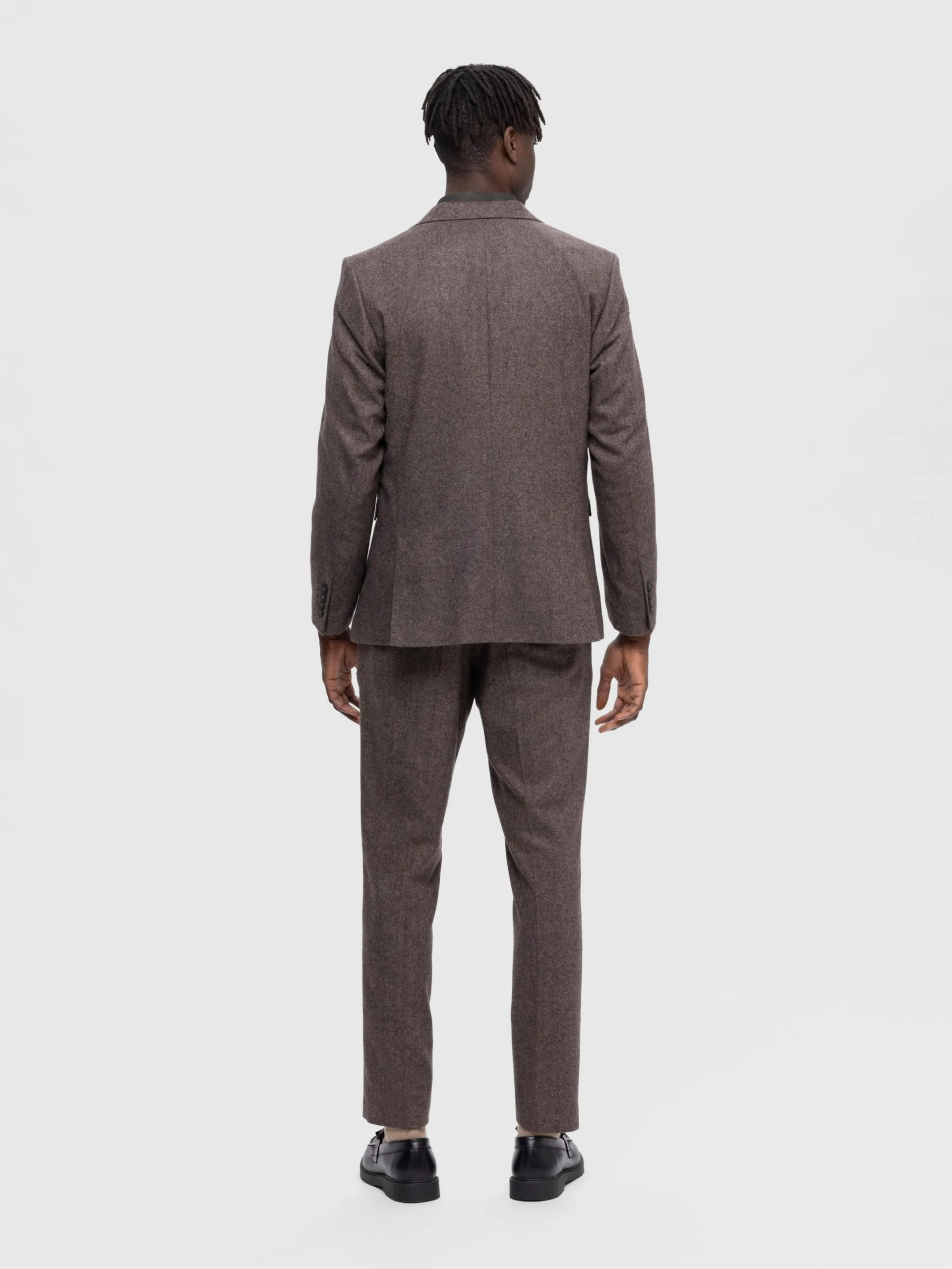 Selected Homme Blazers Regular Fit Colbert Isac Heren Chocoladebruin 5 Selected Homme Blazers Regular Fit Colbert Isac Heren Chocoladebruin - Afbeelding 3