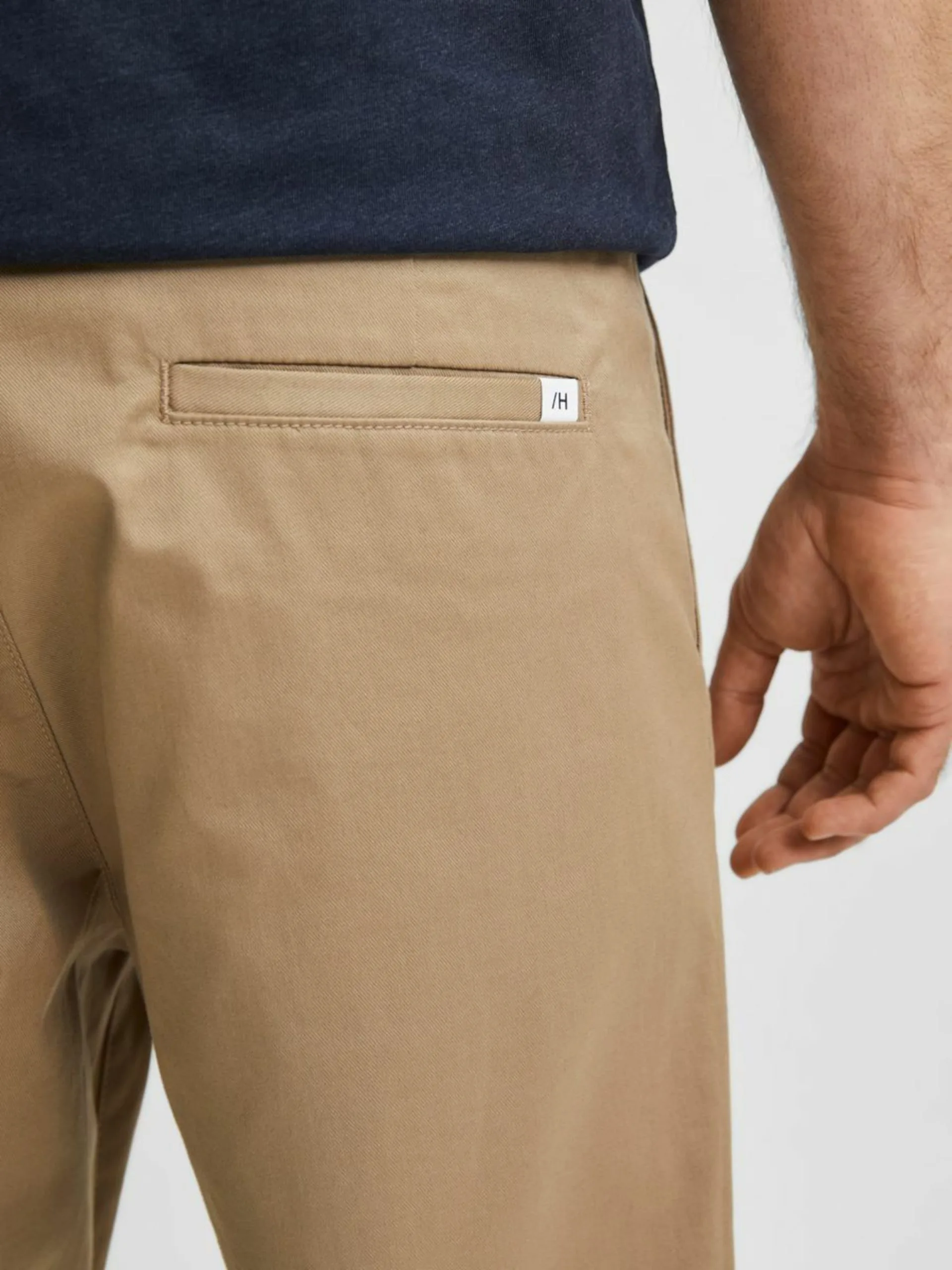 Selected Homme Chinos Regular Chino Salford Heren Donkerbeige 9 Selected Homme Chinos Regular Chino Salford Heren Donkerbeige - Afbeelding 7