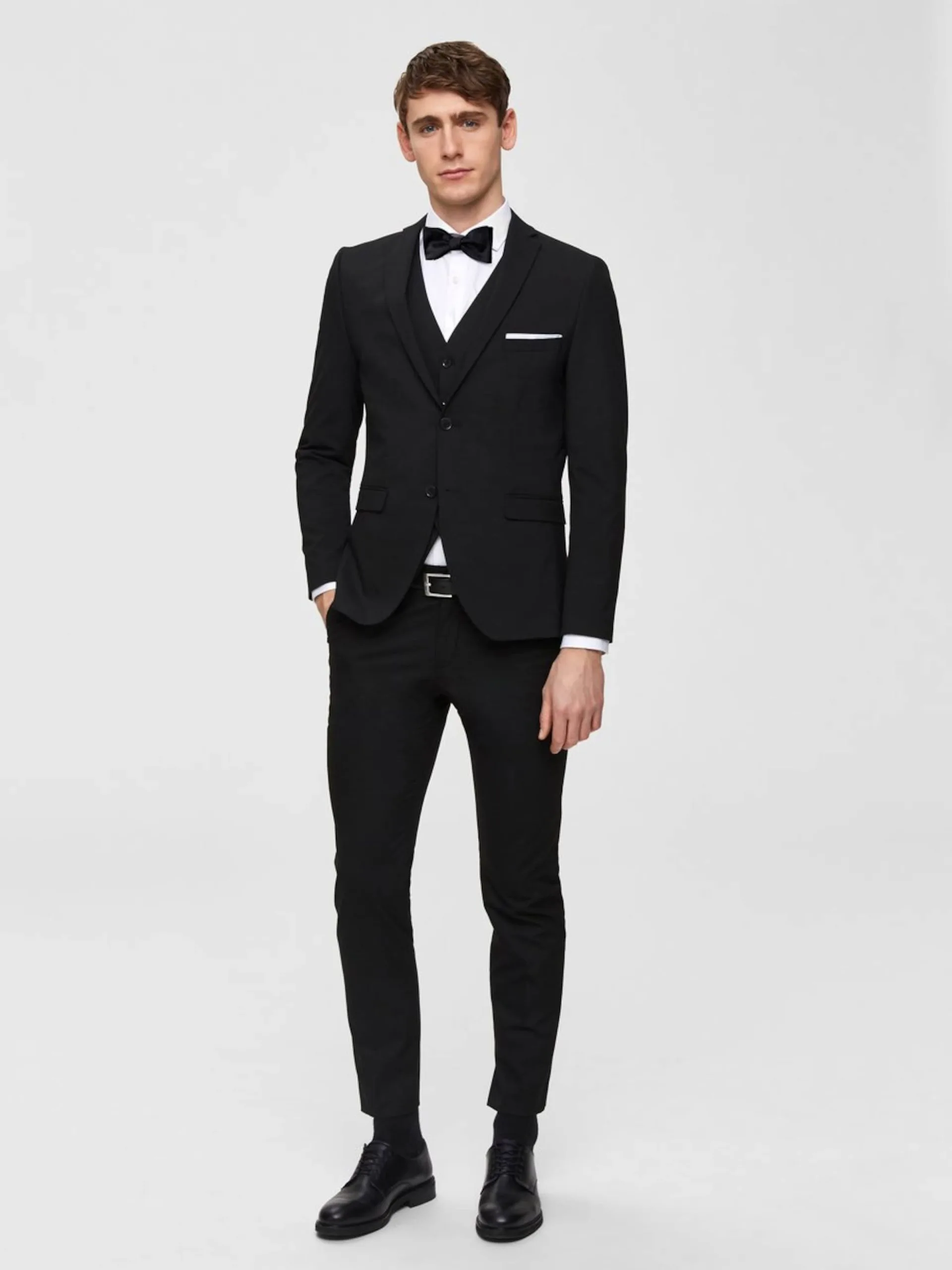 Selected Homme Colberts Slim Fit Business-colbert Heren Zwart 5 Selected Homme Colberts Slim Fit Business-colbert Heren Zwart - Afbeelding 3