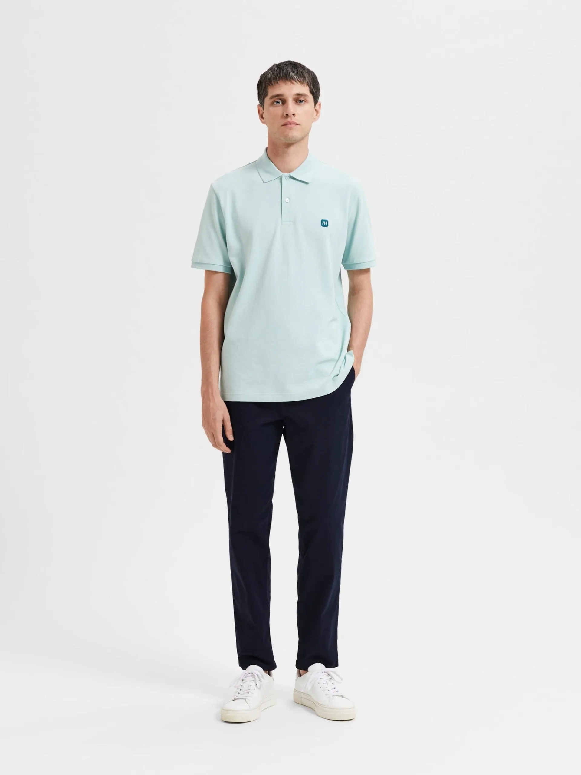 Selected Homme Polos Shirt Dante Heren Mintgroen 6 Selected Homme Polos Shirt Dante Heren Mintgroen - Afbeelding 4