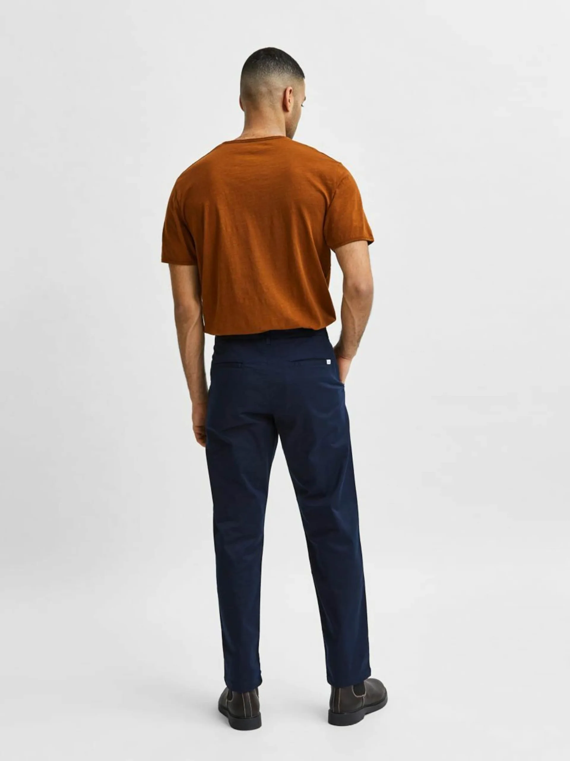 Selected Homme Chinos Regular Chino Stoke Heren Navy 5 Selected Homme Chinos Regular Chino Stoke Heren Navy - Afbeelding 3