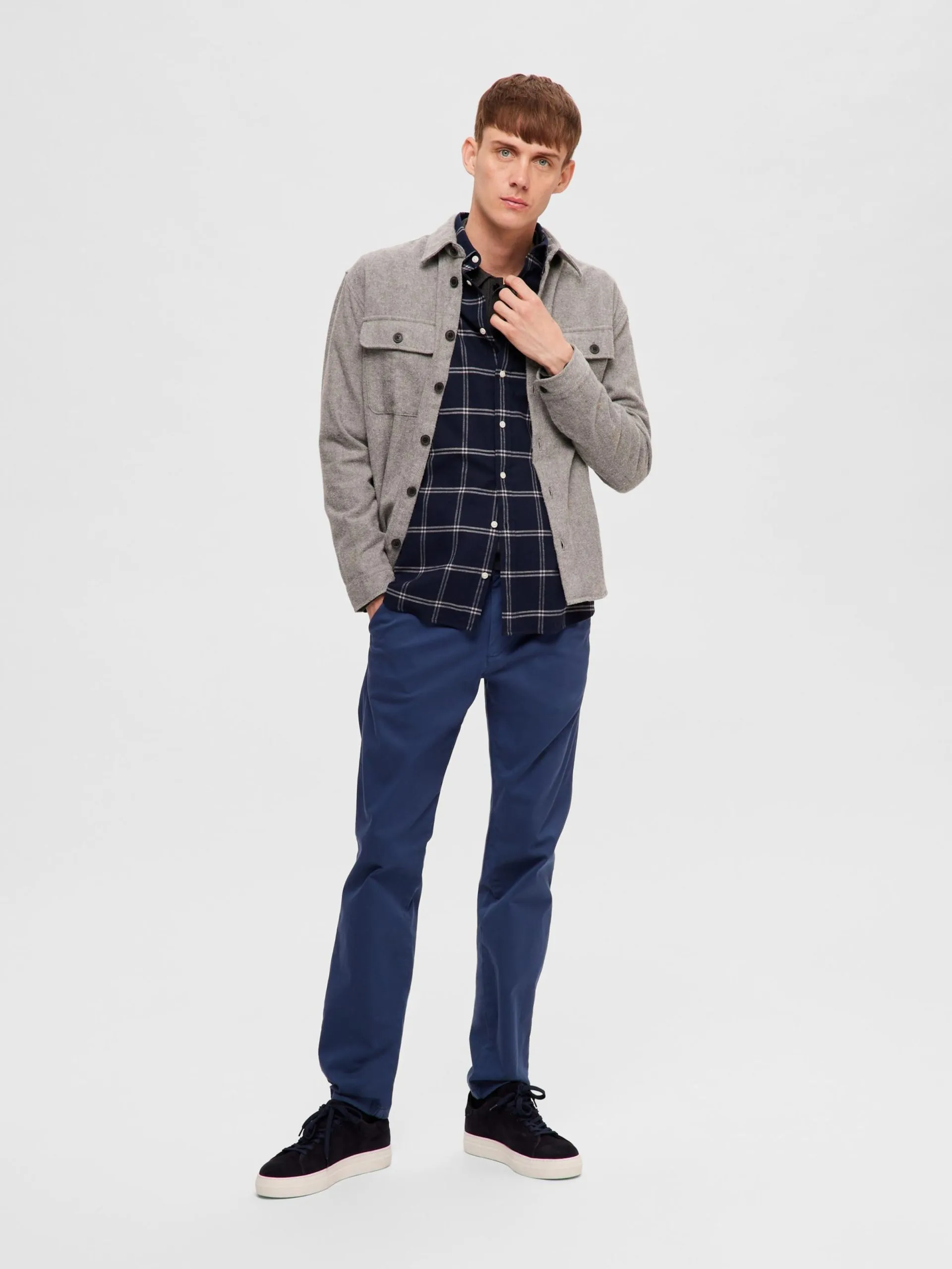 Selected Homme Chinos Slimfit Chino Miles Heren Nachtblauw 7 Selected Homme Chinos Slimfit Chino Miles Heren Nachtblauw - Afbeelding 5