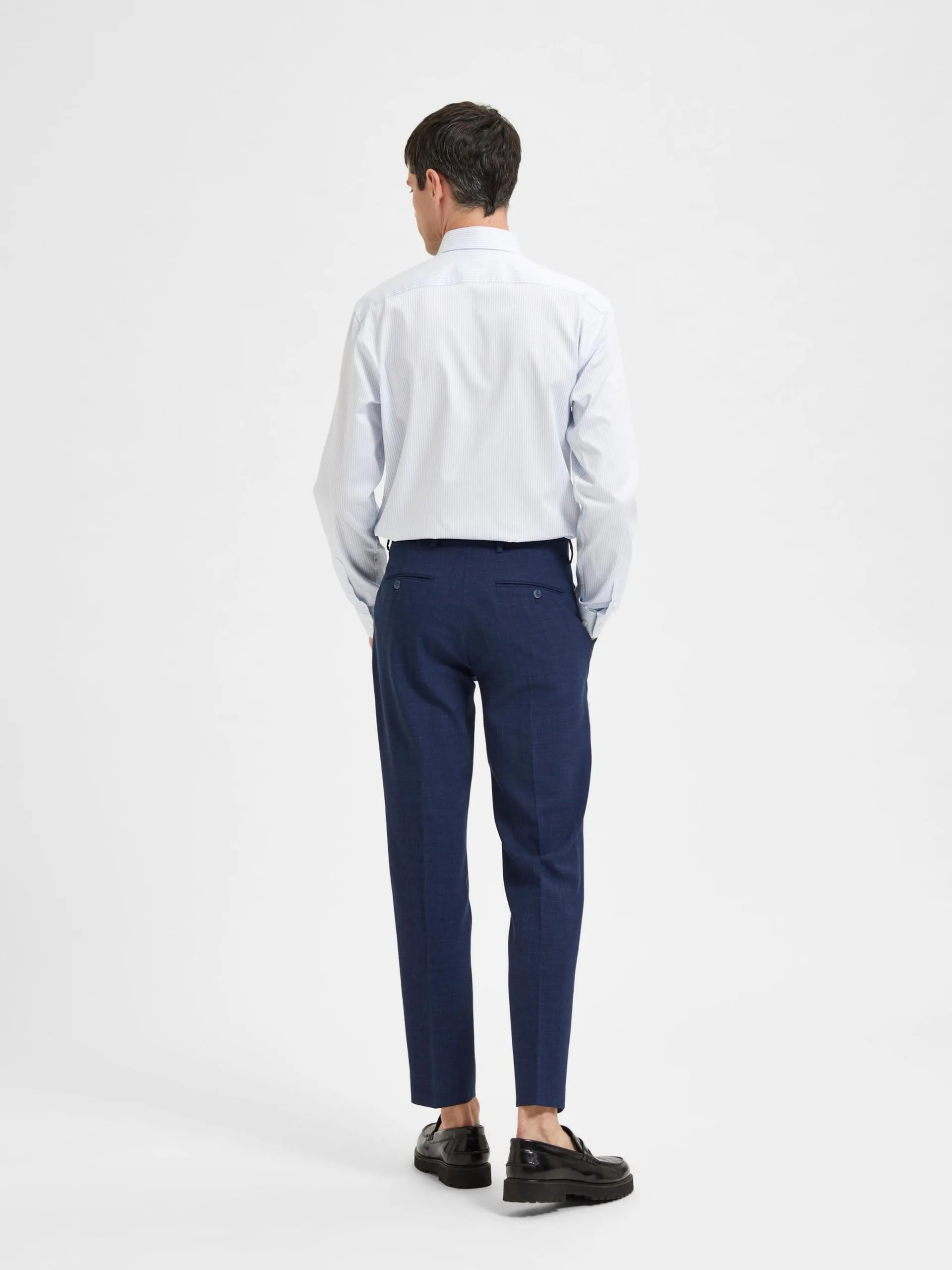 Selected Homme Pantalons Regular Pantalon Oasis Heren Navy 5 Selected Homme Pantalons Regular Pantalon Oasis Heren Navy - Afbeelding 3