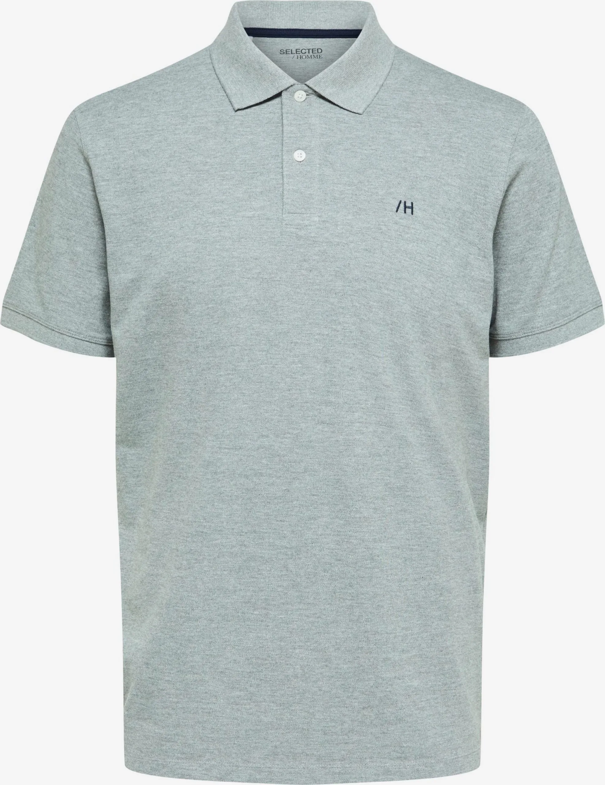 Selected Homme Polos Shirt Aze Heren Grijs Gemêleerd 3 Selected Homme Polos Shirt Aze Heren Grijs Gemêleerd