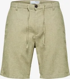 Selected Homme Shorts Regular Broek Brody Heren Pastelgroen