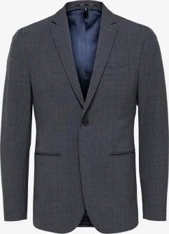 Selected Homme Blazers Slim Fit Colbert Josh Heren Donkergrijs