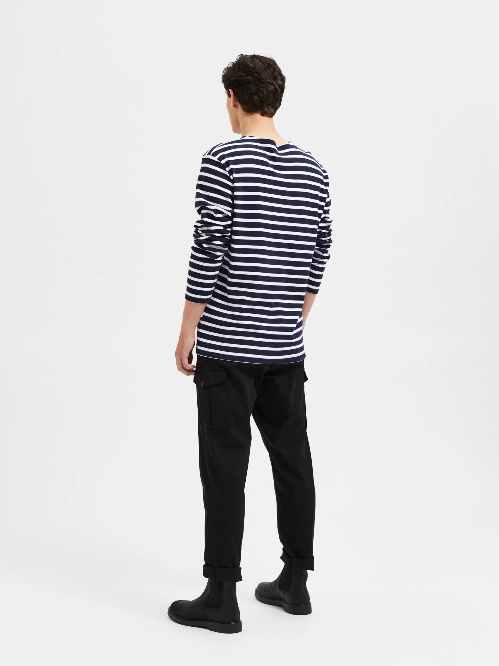 Selected Homme Longsleeves Shirt Briac Heren Navy 7 Selected Homme Longsleeves Shirt Briac Heren Navy - Afbeelding 5